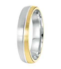 Ring 'Zaragoza' Zilver - zilverkleurig-goudkleurig