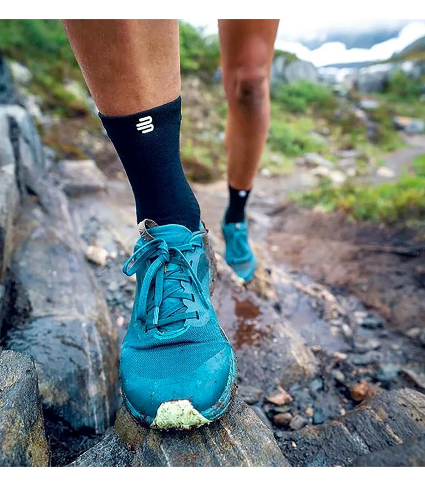 Run Ultralight Mid Cut Socks, Men