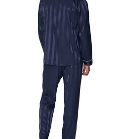 Satijnen pyjama shirt en broek Stripes