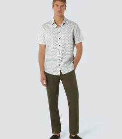 Shirt Korte Mouw Stretch Allover Bedrukt