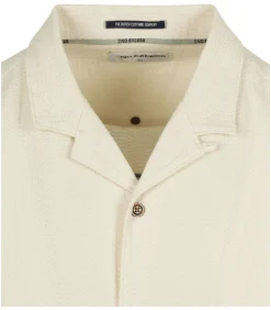 Short Sleeve Overhemd Structure Ecru