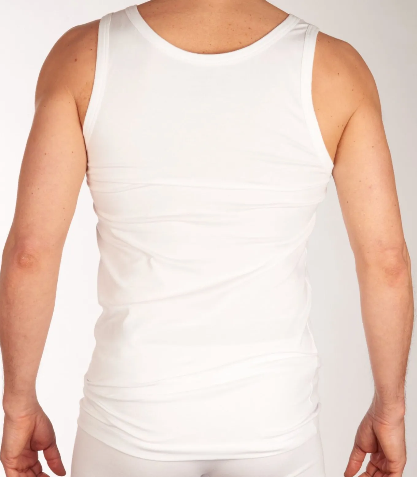 singlet 2 pack 95/5 organic cotton undershirts white