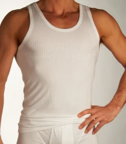 singlet 2 pack authentic 4-1 rib undershirts white