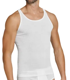 singlet 2 pack original classics 2-2 rib undershirts white