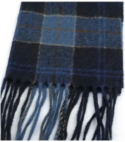 Sjaal Tartan Lams Wol Midnight