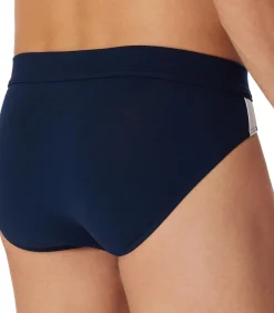 slip 3 pack 95/5 organic cotton rio briefs stripe dark blue
