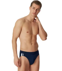 slip 3 pack 95/5 organic cotton rio briefs stripe dark blue