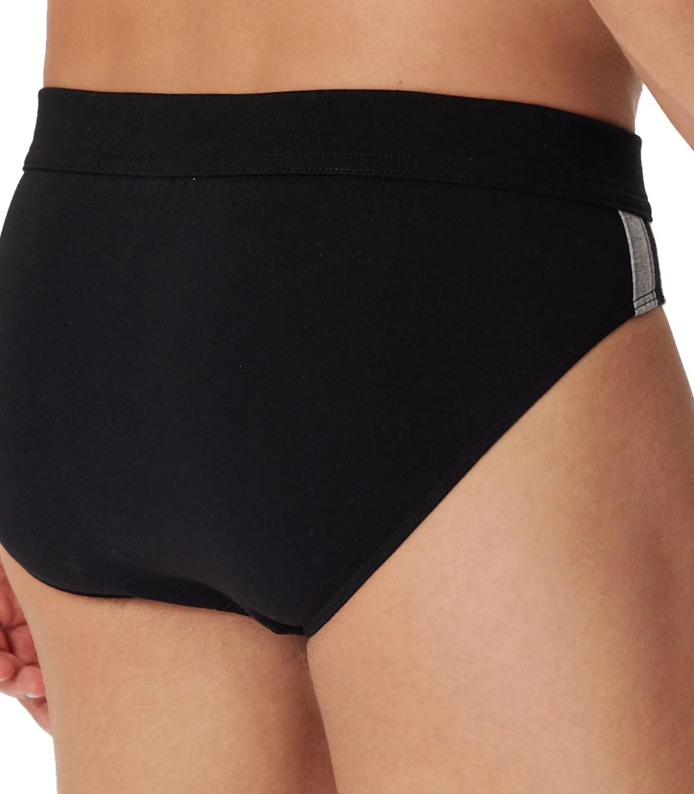 slip 3 pack 95/5 organic cotton rio briefs stripe black