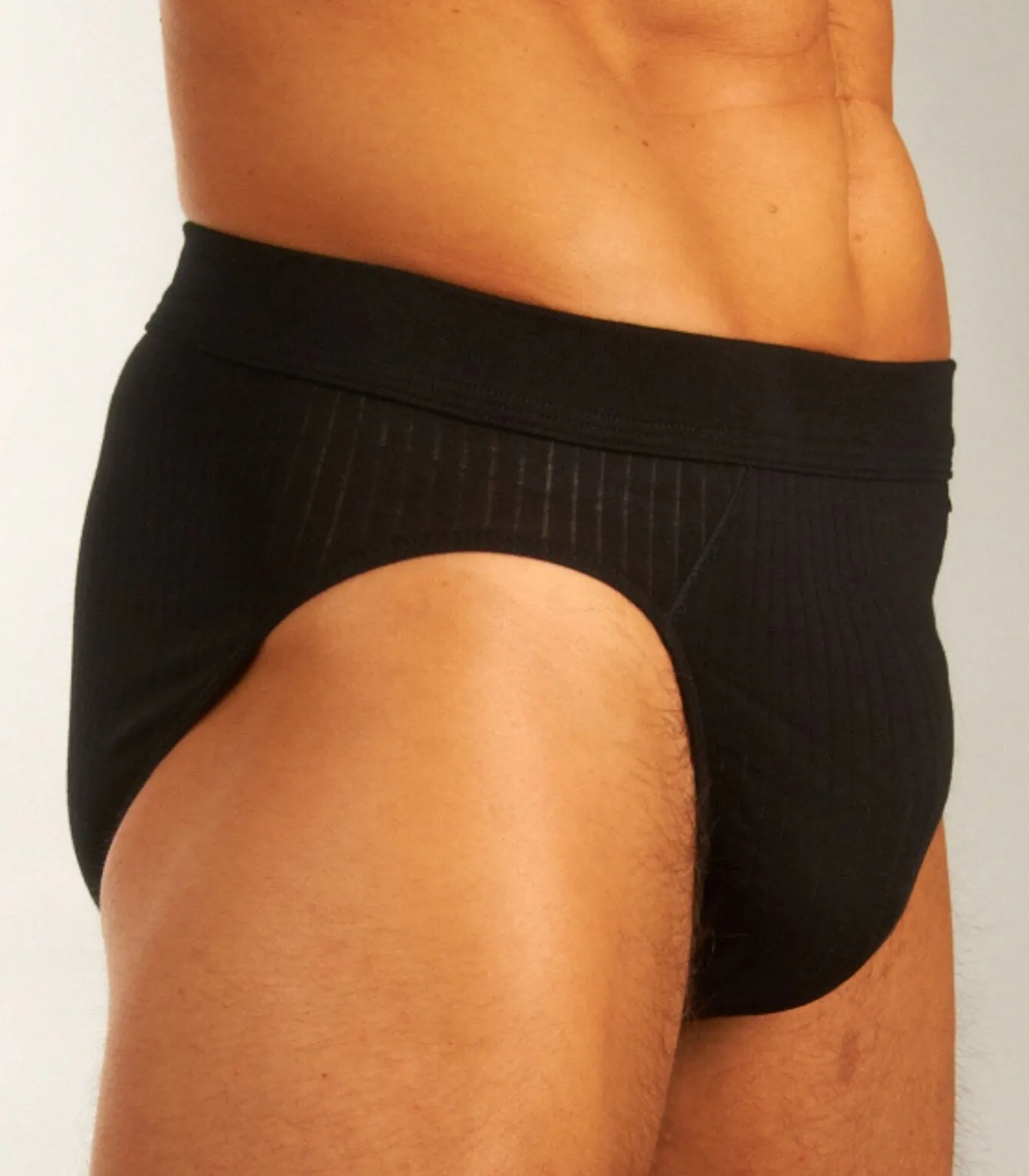 slip 2 pack authentic 4-1 rib rio briefs black