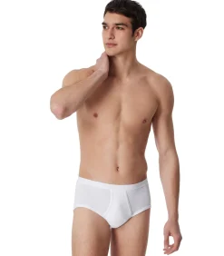slip 2 pack original classics 2-2 rib sports briefs white