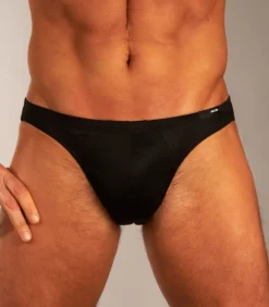 slip premium cotton comfort micro briefs black