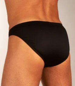 slip premium cotton comfort micro briefs black