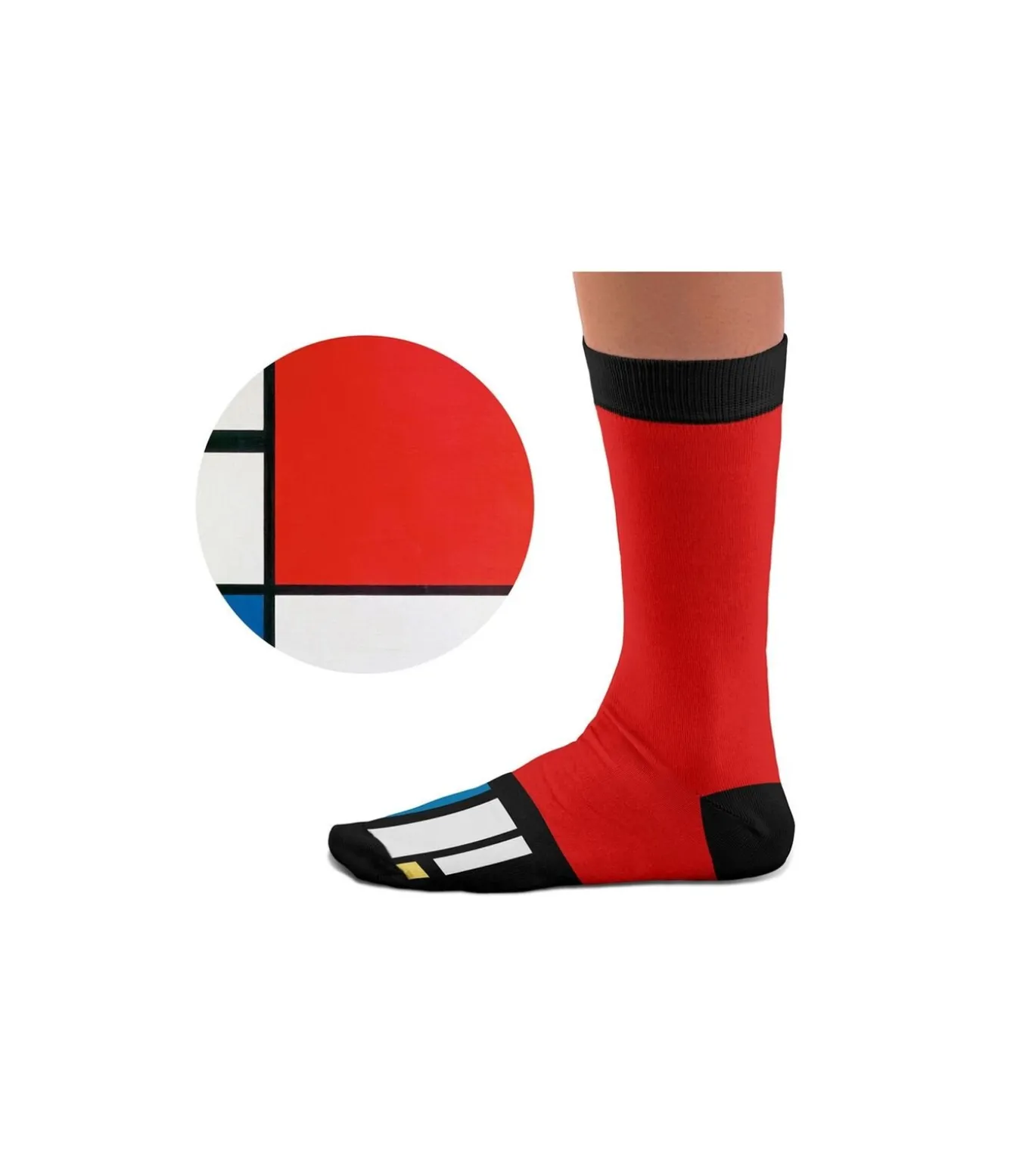 Sock Affairs herensokken Composition 2 Piet Mondriaan