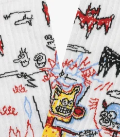 Sokken Athletic Basquiat Batman