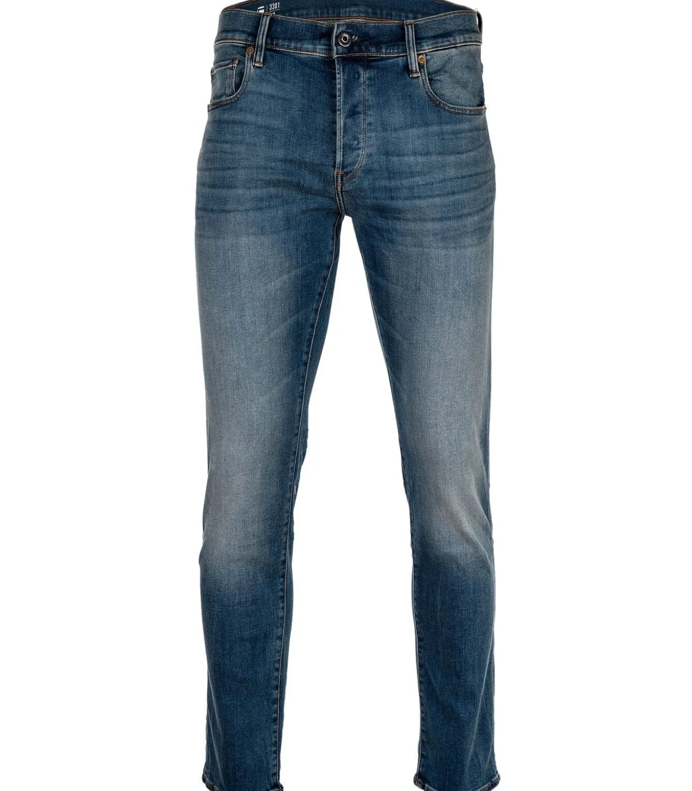 Spijkerbroek 3301 Slim Vintage Medium Aged