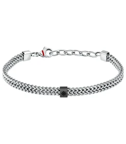 Stalen armband, emaille MARINE