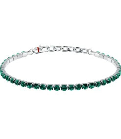 Stalen armband, TENNIS-kristallen