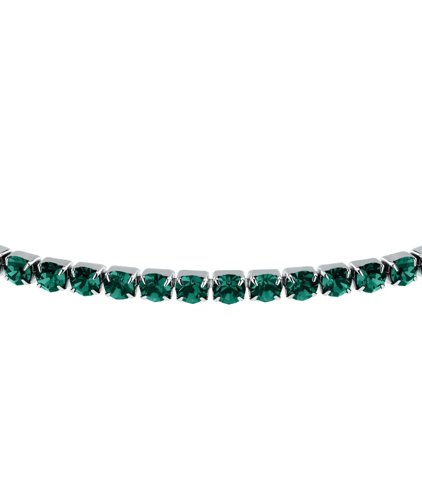 Stalen armband, TENNIS-kristallen