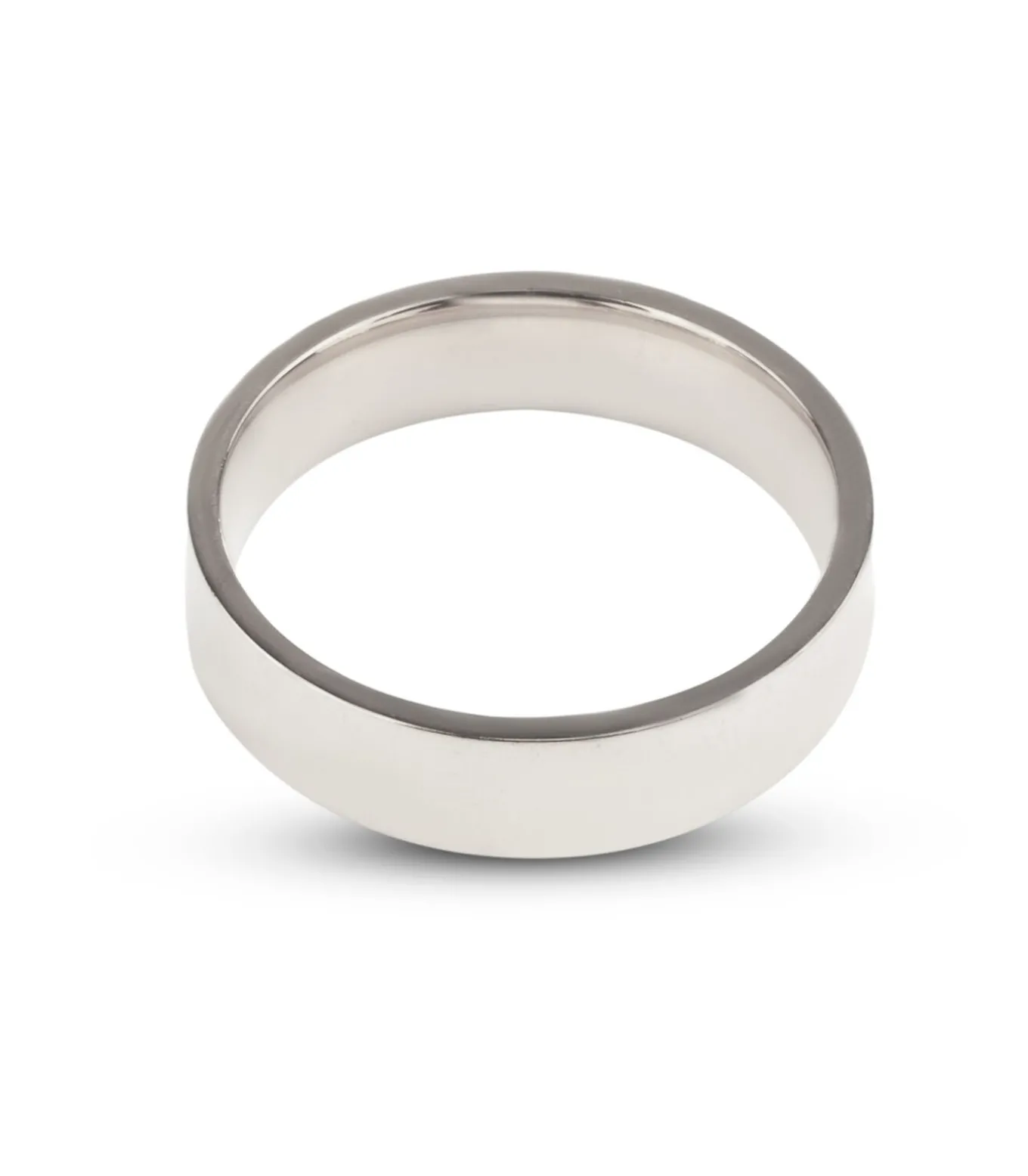 Stalen Ring - Hoogglans Zilver Kleurig - 6mm