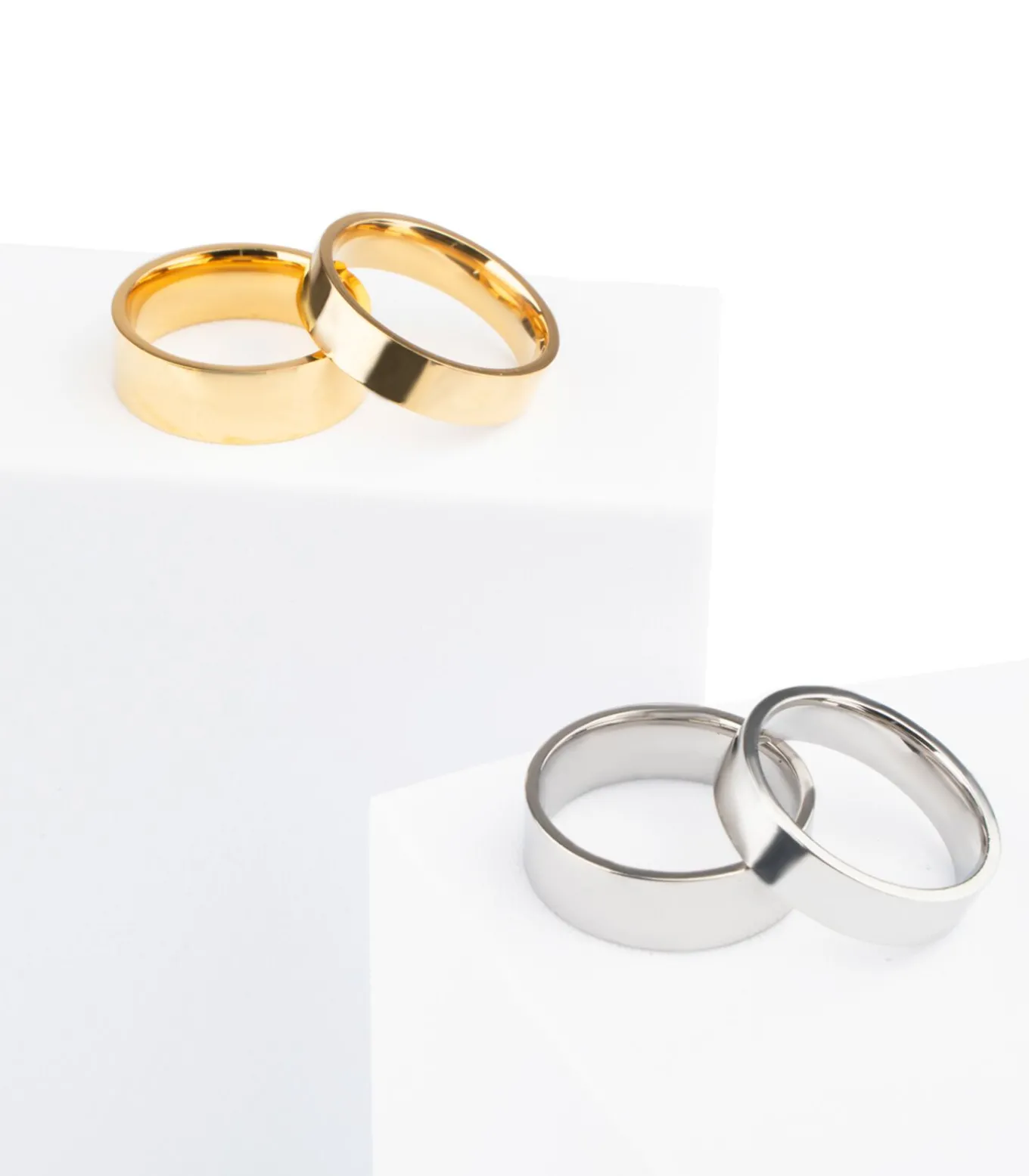 Stalen Ring - Hoogglans Zilver Kleurig - 6mm