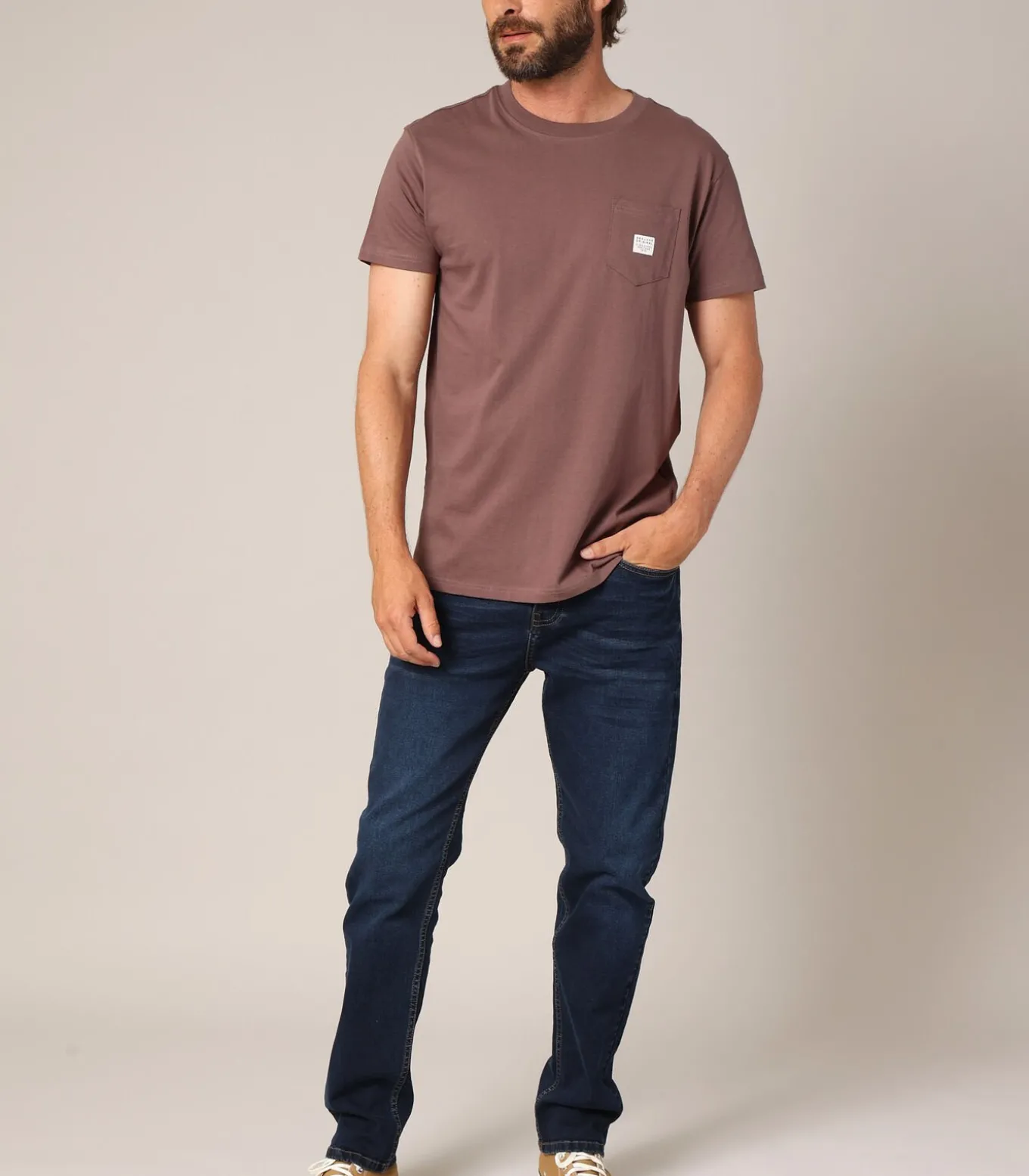 STAN - Heren slim fit katoenen jeans met gewassen effect