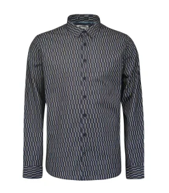Stijlvol wintershirt met dynamisch all-over patroon