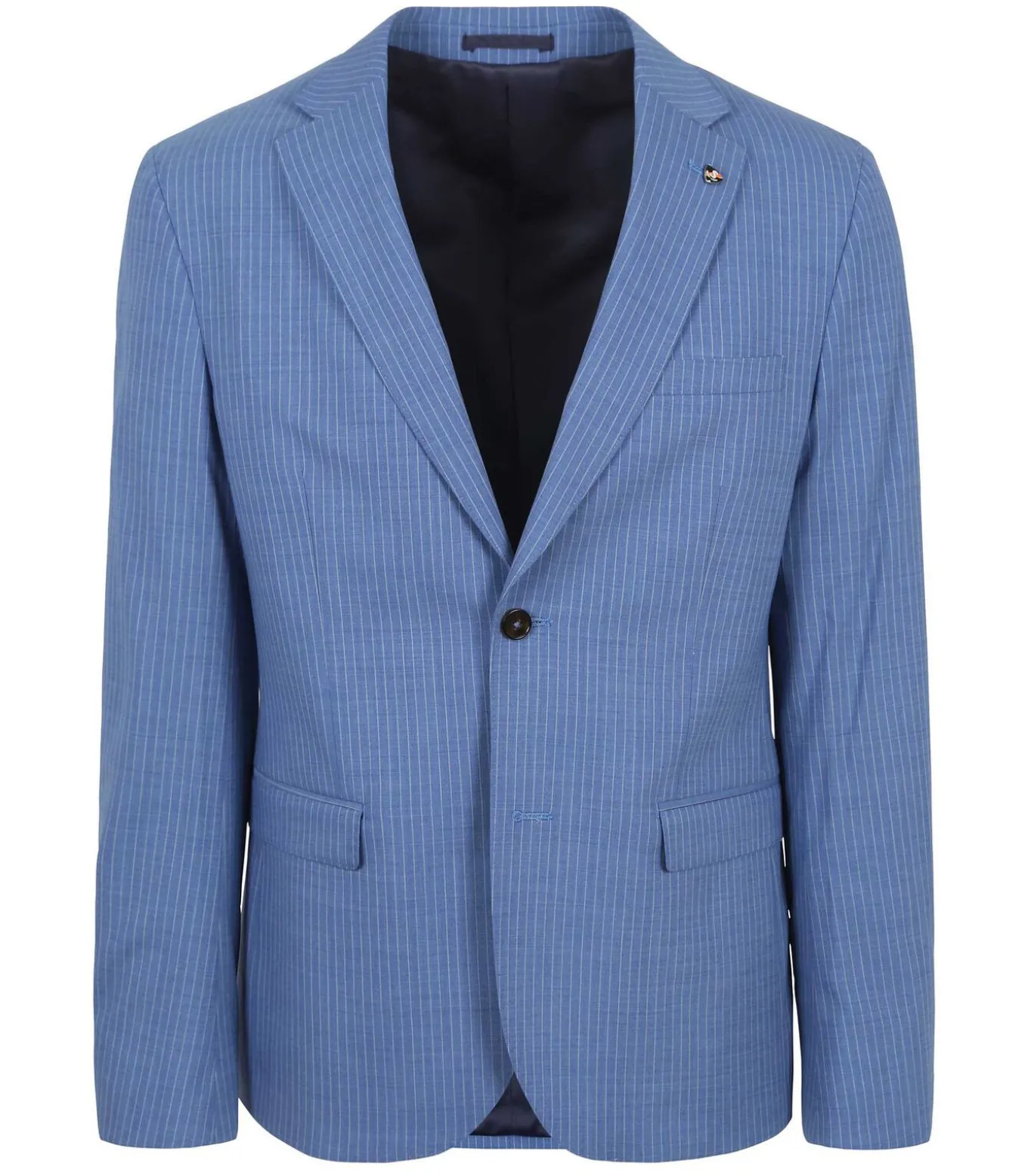 Strato Ossi Kostuum Wol Blauw