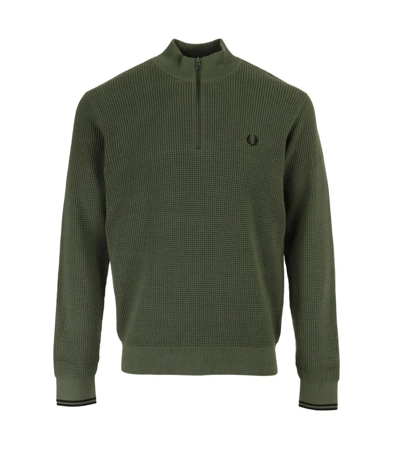 Sweat Waffle Stitch Half ZipJumper