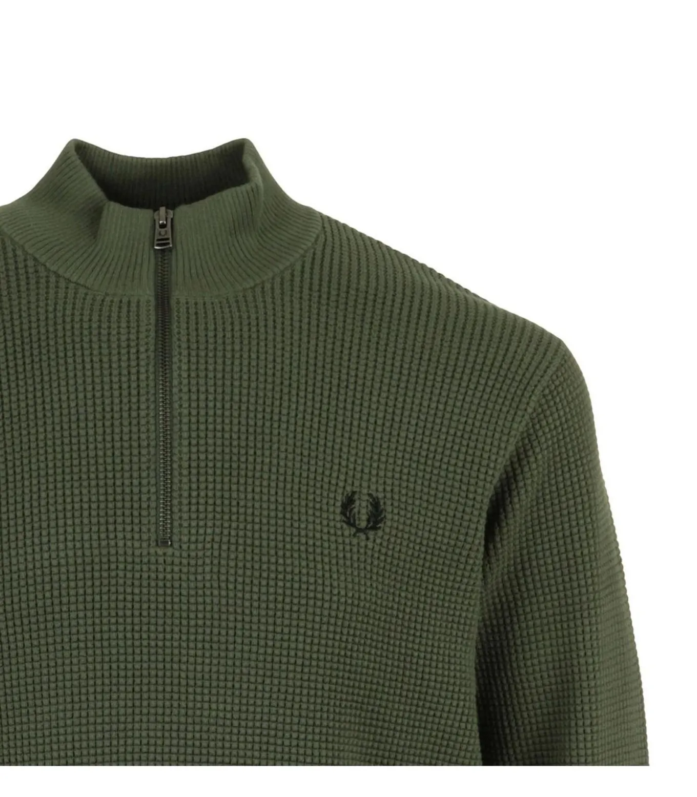 Sweat Waffle Stitch Half ZipJumper