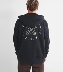 Sweater met sherpa-voering en capuchon CIRCLE