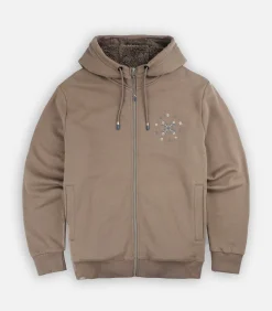 Sweater met sherpa-voering en capuchon CIRCLE