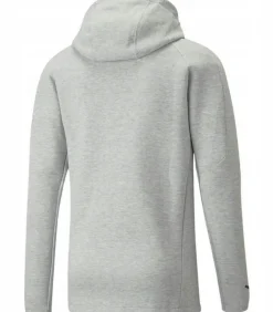 TEAMFINAL CASUALS - Trui met kap Met Volledige Ritssluiting - Grijs