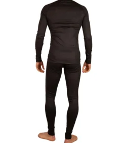 Thermobroek heren - Warme winter Thermolegging - Zwart - Wit