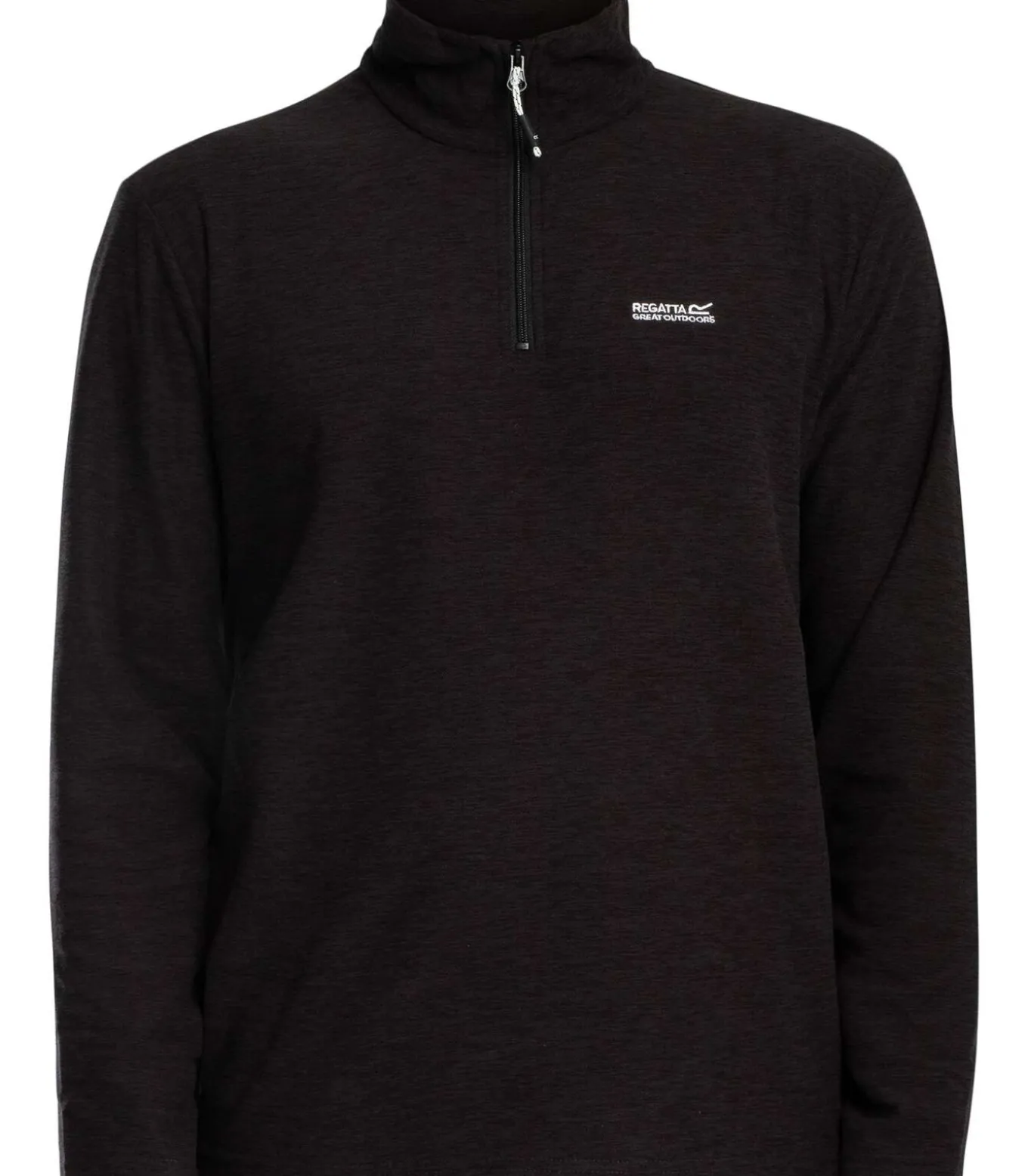 Thompson Marl Fleece Met Halve Rits