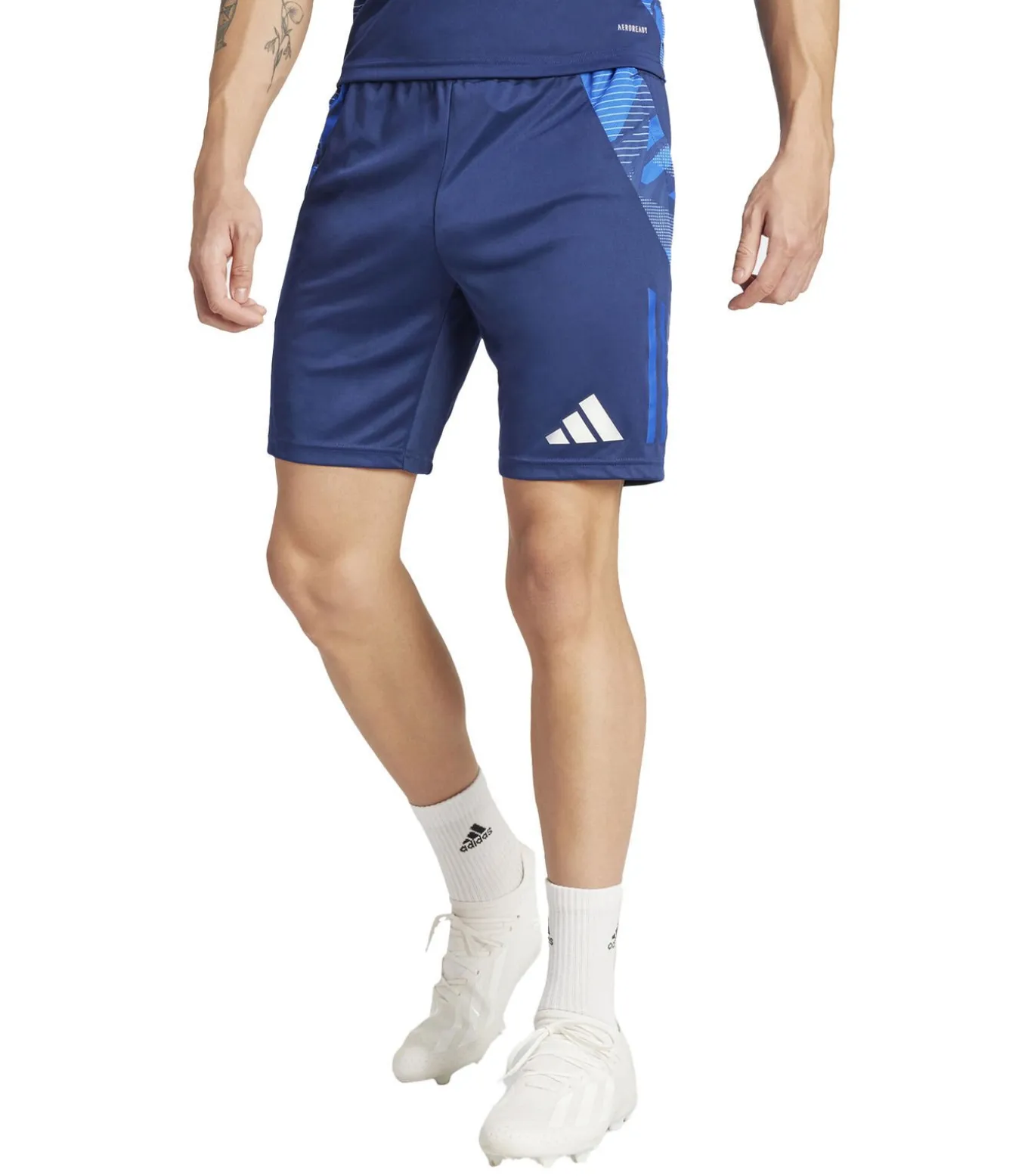 TIRO 24 SWEAT - Korte Broek - Marineblauw