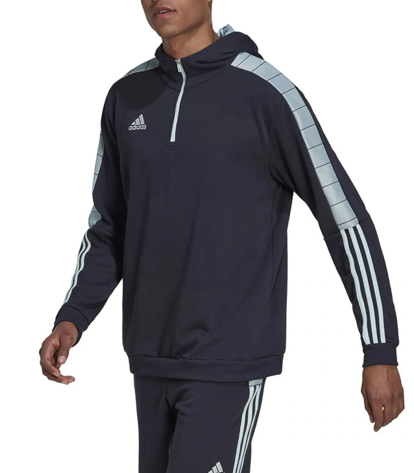 TIRO - Trui met kap - Marineblauw