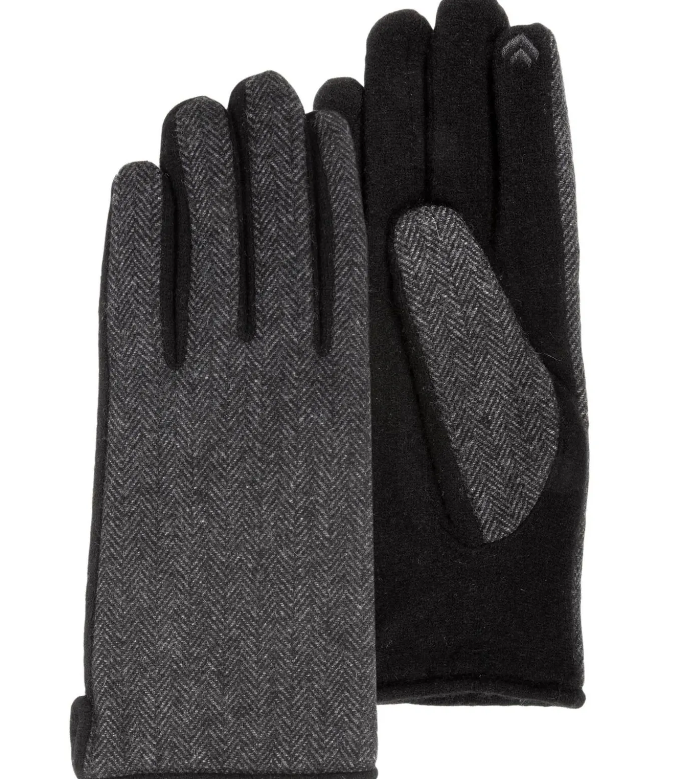 Touchhandschoenen in visgraatwol voor heren