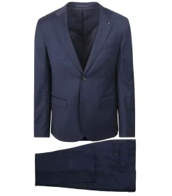 Toulon Kostuum Wol Navy