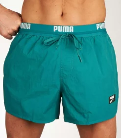 Track Shorts Zwembroek Heren Teal
