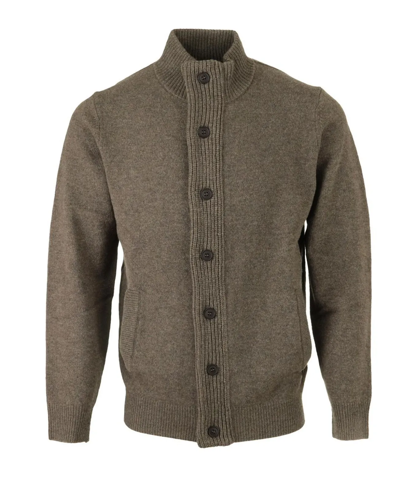 Truien Essential Patch Zip Through Knitted Jumper