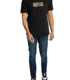 T-Shirt Met Diagonaal Logo
