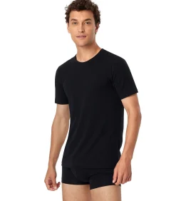 t-shirt ronde hals 2 pack 95/5 organic cotton shirts black