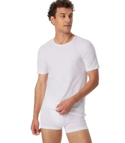 t-shirt ronde hals 2 pack 95/5 organic cotton shirts white