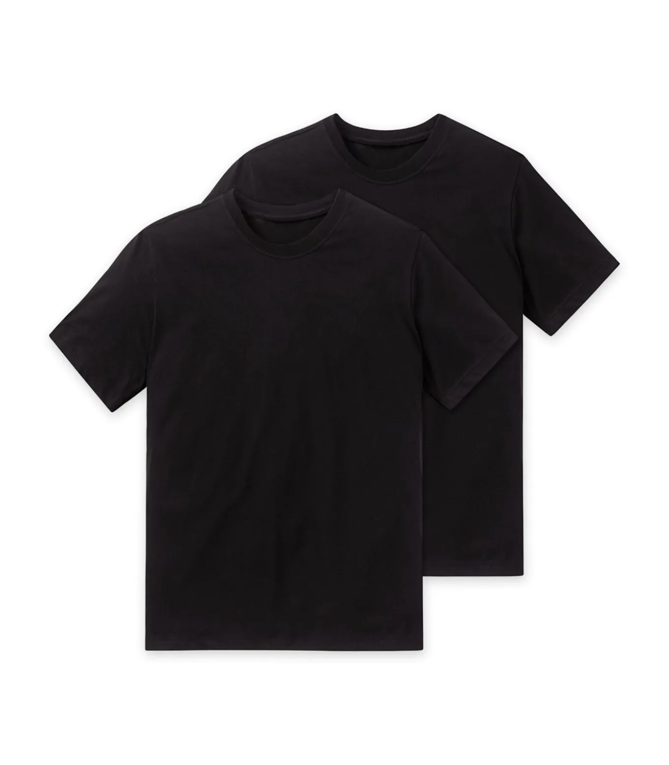 t-shirt ronde hals 2 pack essentials american shirts black