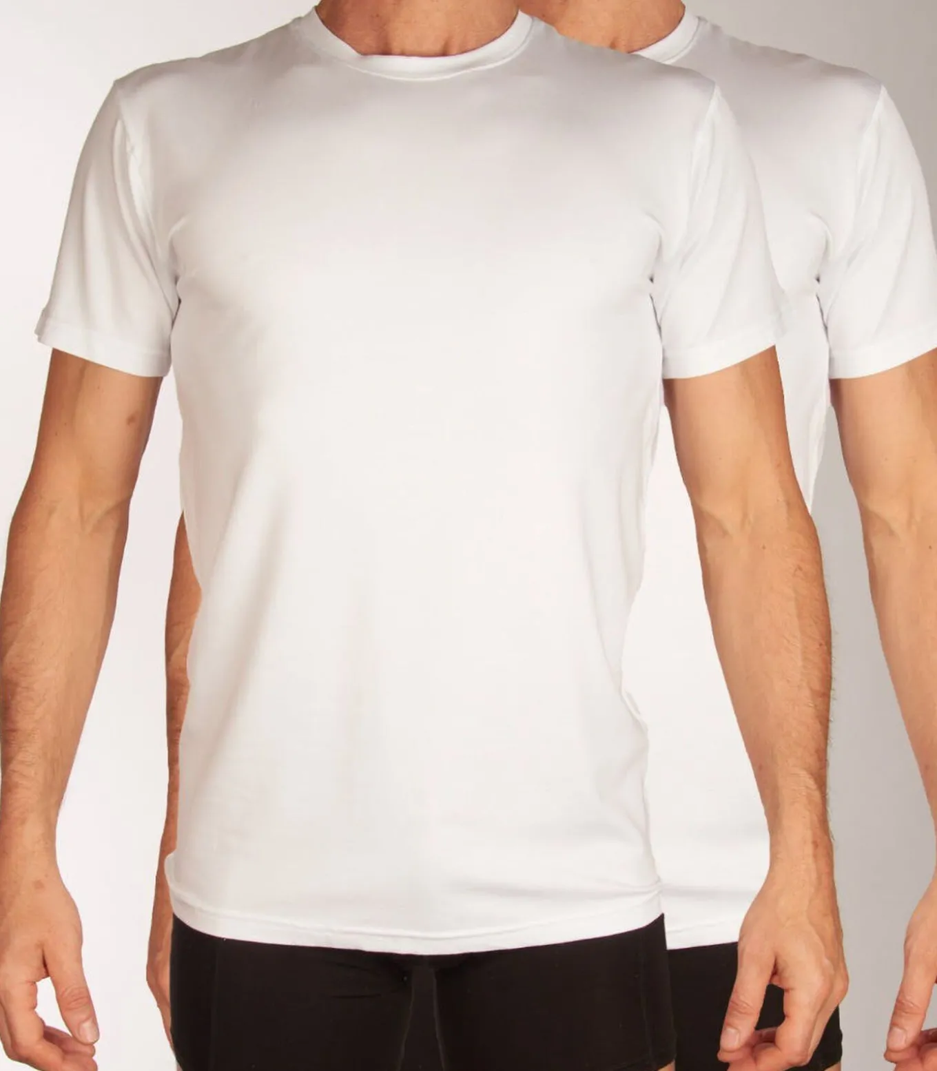 t-shirt ronde hals 2 pack knitted r-neck t-shirt optical white