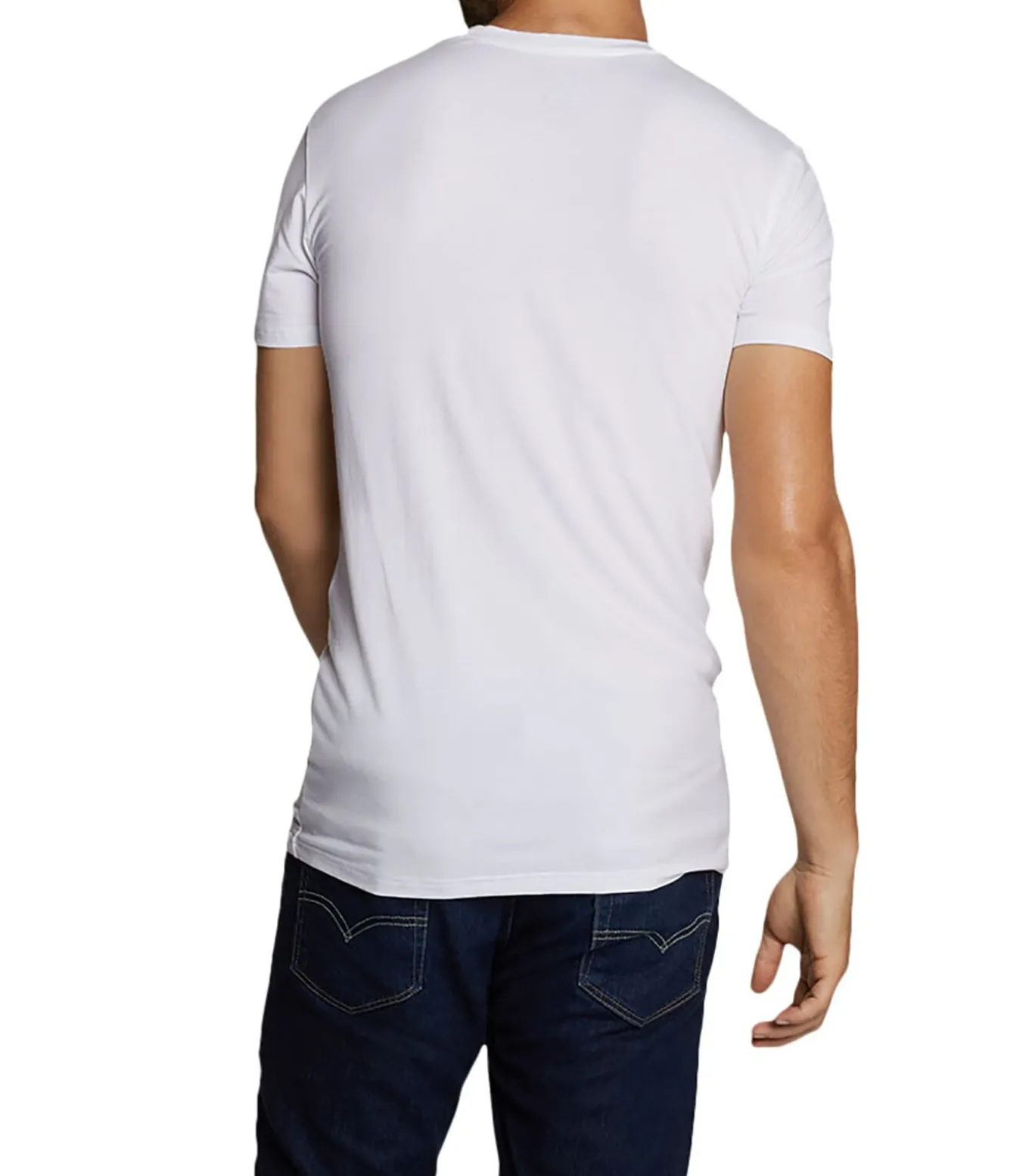 t-shirt ronde hals 2 pack knitted r-neck t-shirt optical white
