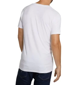 t-shirt v-hals 2 pack knitted v-neck t-shirt optical white