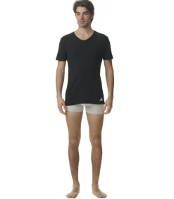 T-shirt V-Neck Shirt Active Flex Cotton 4P Verpakking van 4