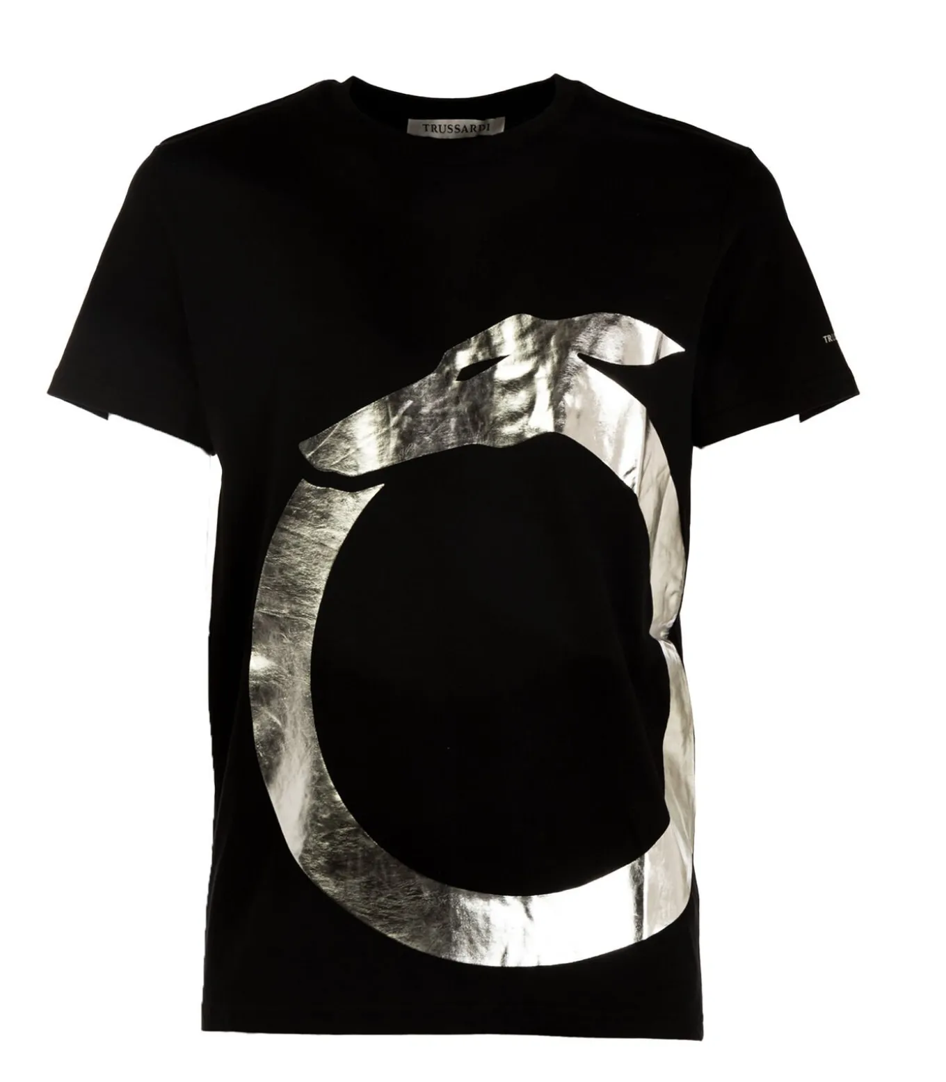 T-Shirt Zwart, Zilver Man