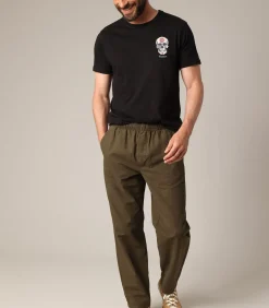 TURBO - Comfortabele rechte broek van 100% katoen